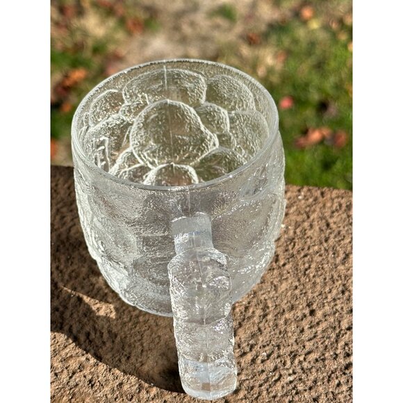 McDonalds Flintstones Rocky Road Mug Textured Frosted Stone Design USA Two 1993 - Picture 4 of 8